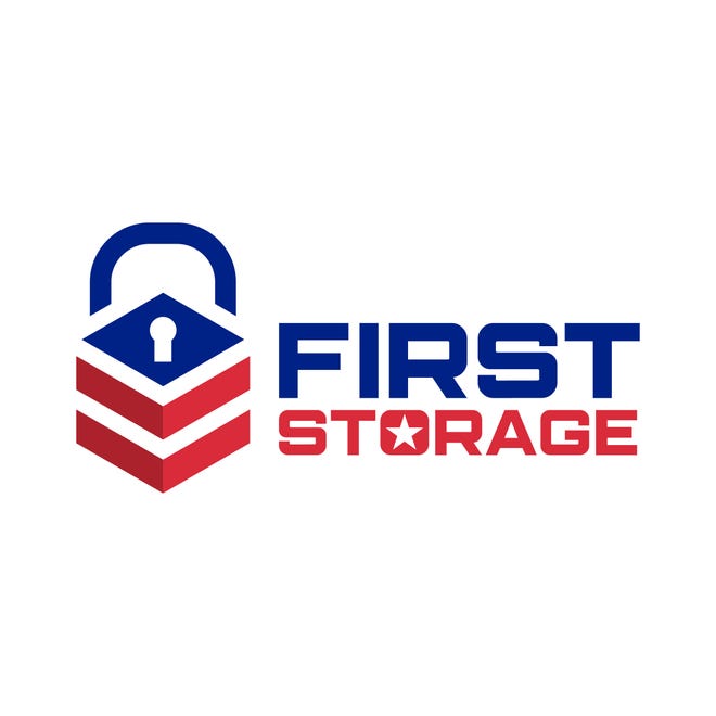 The logo for First Storage, a new self-storage facility that investment firm Volta Global plans to open on Raeford Road near Hope Mills Road in Fayetteville in January 2024.